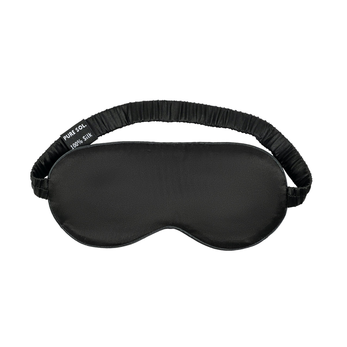 PURE SOL. Beauty Silk Sleep Eye Mask- Black Onyx